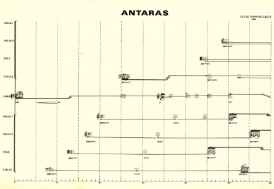 Partitura de Antaras de Celso Garrido