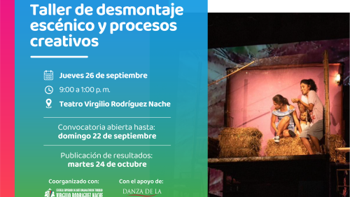 CONECTA TRUJILLO - ESADT: Taller de Desmontaje escénico y procesos creativos