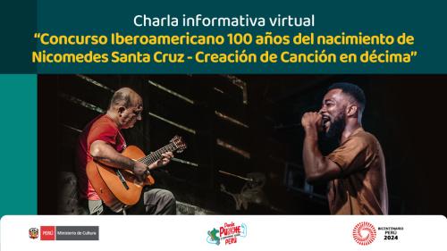 Concurso Iberoamericano 100 Años del nacimiento de Nicomedes Santa Cruz - Creación de Canción en Décima