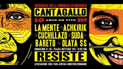 [Concierto Pro Fondos] Cantagallo Resiste - Este 10 de noviembre
