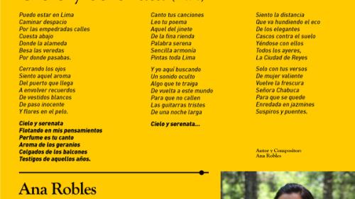 Estreno del tema ganador del “Concurso Iberoamericano 100 años del nacimiento de Chabuca Granda: Creación de Canción”,