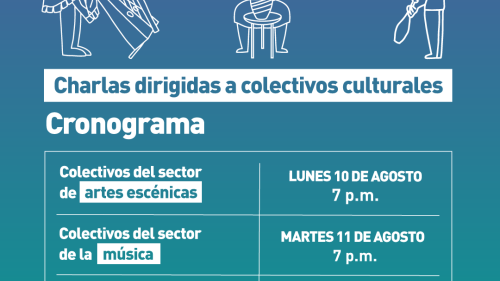 Charlas dirigidas a colectivos culturales: sector escénicas, música y artes visuales