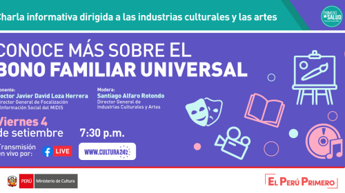 RECORDATORIO CHARLA INFORMATIVA: CONOCE MAS SOBRE EL BONO FAMILIAR UNIVERSAL