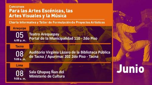 RECORDATORIO: Charla informativa y Taller de Formulación de Proyectos Artísticos