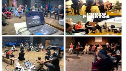 ¡Toma posición, protesta, BAILA! Correspondencia Fluctuante entre Poemas de Agua y  Residencia Porto a Puertos (Iberescena/Brasil, Perú y Argentina, 2023).