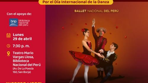 El Ministerio de Cultura celebrará el Dia Internacional de la Danza con la presentación de “Don Quijote” del Ballet Nacional del Perú