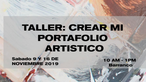 TALLER: CREAR MI PORTAFOLIO ARTÍSTICO