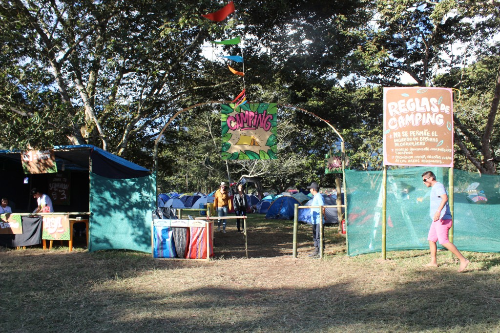 La zona de camping