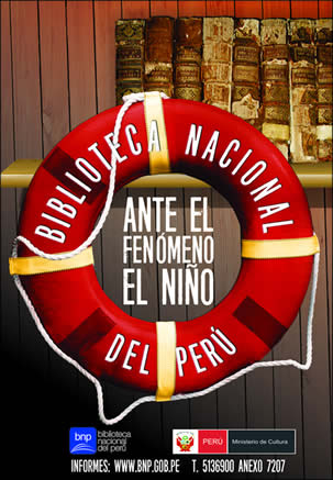 “Protección al Patrimonio Bibliográfico ante los riesgos ocasionados por el fenómeno El Niño”