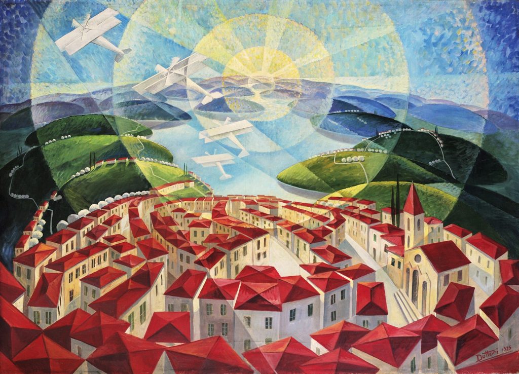 Massano Dottori Volo su paese 1925