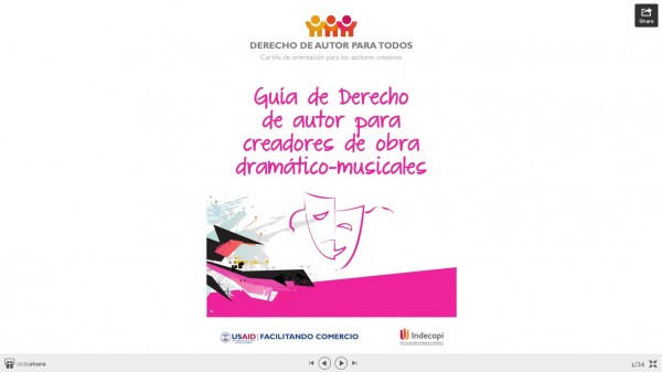 Guía de Derecho de autor para creadores de obra dramático-musicales