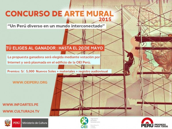 Los 3 finalistas del Concurso Nacional de Arte Mural “Un Perú diverso en un mundo interconectado”