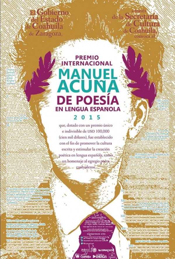 PREMIO INTERNACIONAL MANUEL ACUÑA DE POESÍA EN LENGUA ESPAÑOLA. Participa hasta el 19 de junio