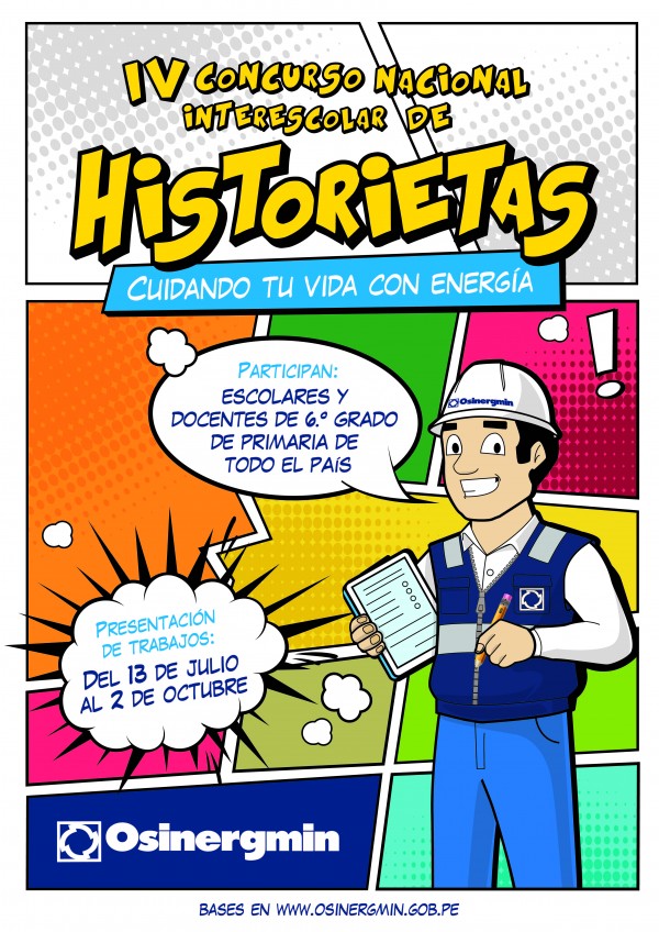 CONCURSO NACIONAL DE HISTORIETAS PARA ESCOLARES:  USO SEGURO DE ELECTRICIDAD [Hasta el 2 de Octubre]