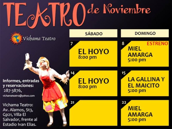 [TEATRO] VICHAMA de Villa el Salvador presenta en noviembre 3 obras para toda la familia