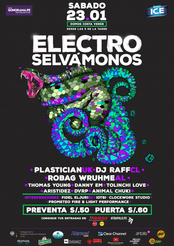 DATOS ÚTILES:  Electro Selvámonos 2016. El evento electrónico del verano en la Costa Verde.