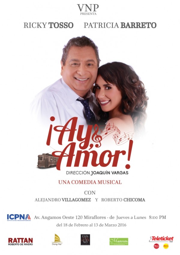 [Estreno] ¡AY, AMOR! Comedia musical en una Lima de tranvías y nostalgia. Del 18 de febrero al 13 de marzo