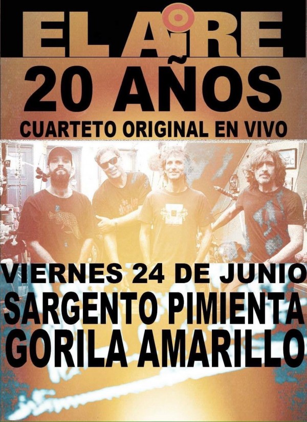 El Aire celebra 20 años. Este 24 de junio