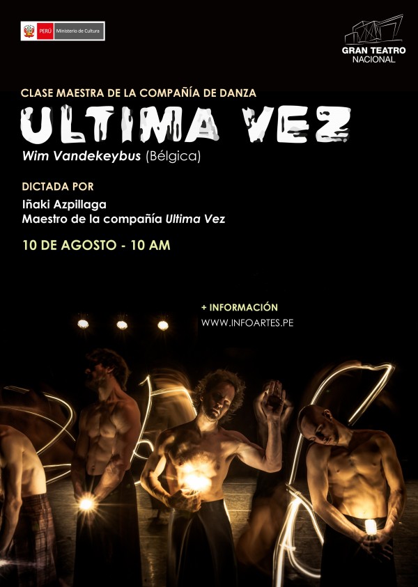 SELECCIONADOS A LA CLASE MAESTRA CON LA COMPAÑÍA DE DANZA “ULTIMA VEZ” dictada por Iñaki Azpillaga