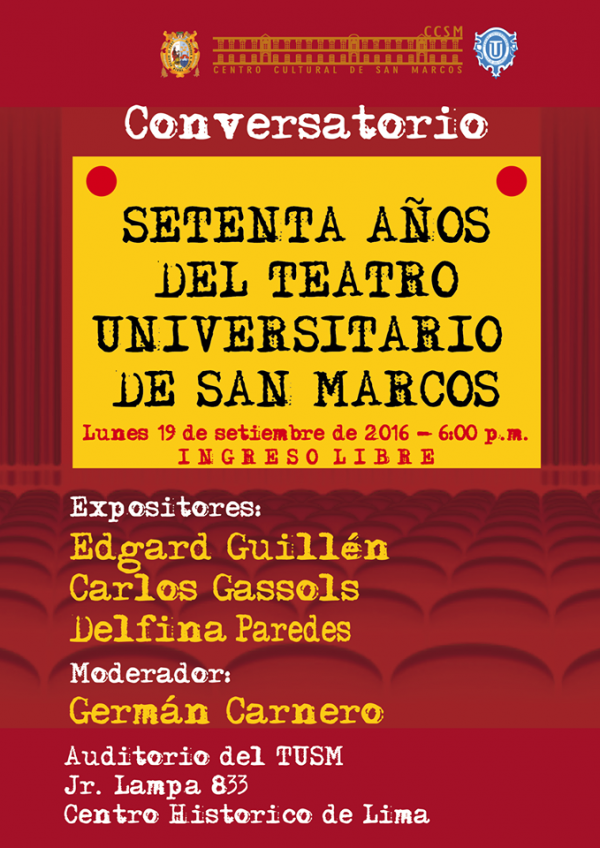 [CONVERSATORIO] Setenta años del Teatro Universitario de San Marcos