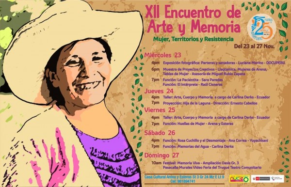 XII Encuentro de Arte y Memoria: “Mujeres, territorios y resistencia”