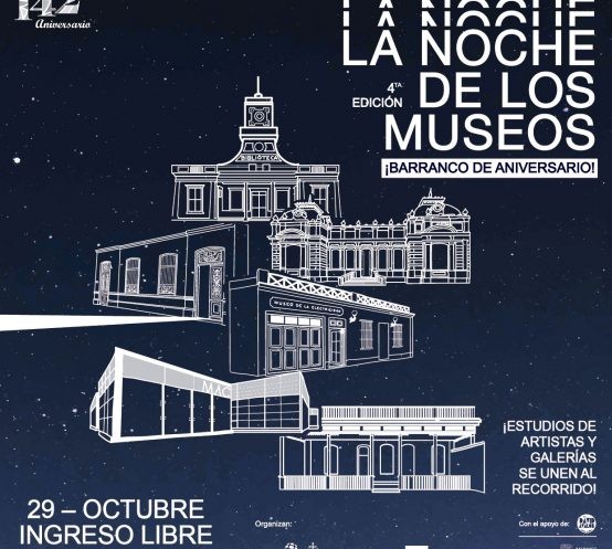 Este 29 de octubre no te pierdas  “LA NOCHE DE LOS MUSEOS DE BARRANCO”