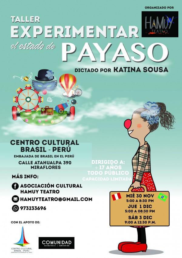 [Taller] Experimentar el Estado de Payaso – Asociación Cultural Hamuy Teatro