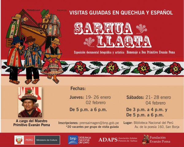 La Biblioteca Nacional del Perú realiza visitas guiadas en quechua de la muestra “SARHUA LLAQTA”