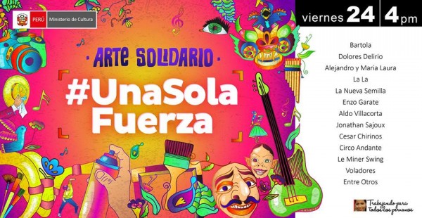 “Arte Solidario” este viernes 24 de marzo en la explanada del Ministerio de Cultura