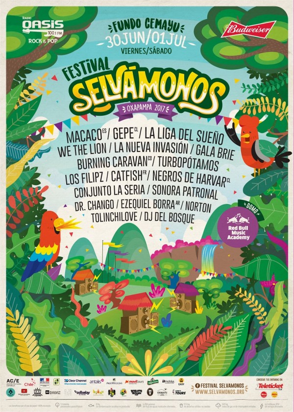 Festival Selvámonos 2017. Viernes 30 de junio y 01 de julio.