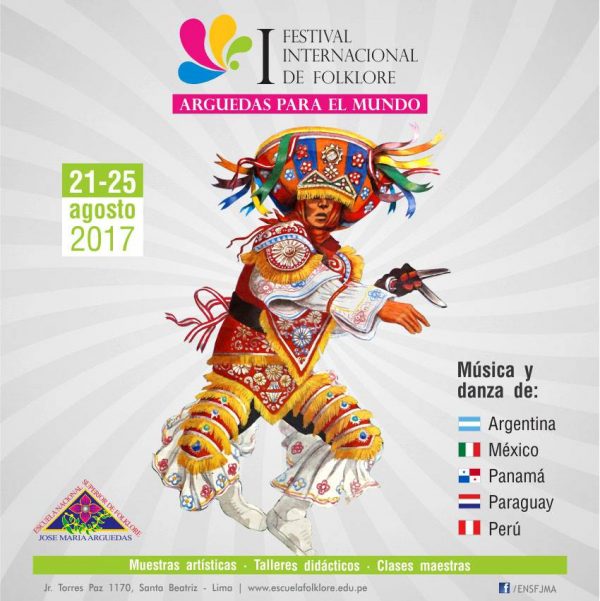 La ENSF José María Arguedas realizará el I FESTIVAL INTERNACIONAL DE FOLKLORE “ARGUEDAS PARA EL MUNDO”