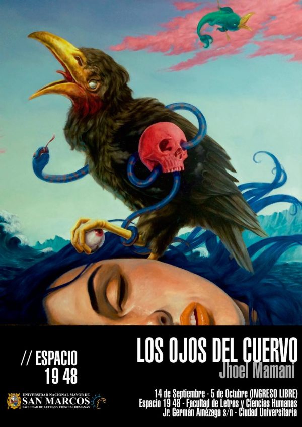 ESPACIO 19 48 inaugurará la exposición “Los ojos del cuervo” de Jhoel Mamani