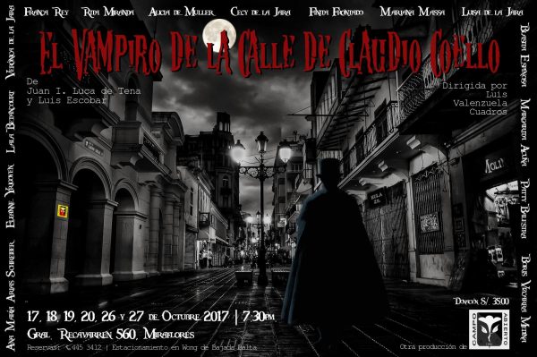 La Asociación Cultural Campo Abierto estrena “El vampiro de la calle de Claudio Coello”