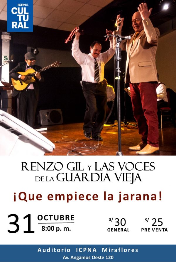 Renzo Gil y las voces de la Guardia Vieja celebrarán el día de la canción criolla