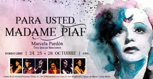 Vuelve “Para usted, madame Piaf” con Marcela Pardón