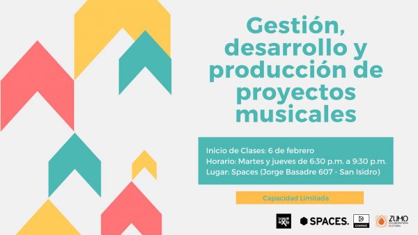 ZUMO TE INVITA A PARTICIPAR DEL TALLER “Gestión, desarrollo y producción de proyectos musicales”