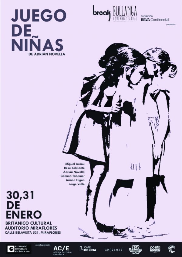 SOLO DOS FUNCIONES DE INGRESO LIBRE “JUEGO DE NIÑAS”