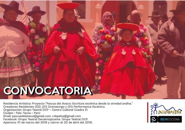 CONVOCATORIA ABIERTA PARA RESIDENCIA ARTÍSTICA “PASCUA DEL ANACO”