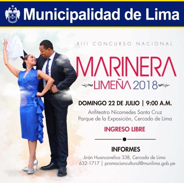 XIII CONCURSO NACIONAL DE MARINERA LIMEÑA 2018