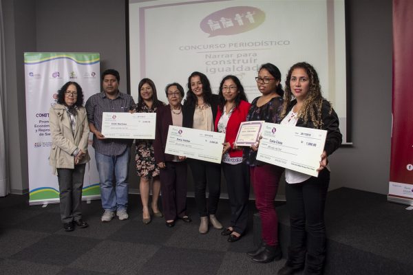 GANADORES DEL CONCURSO PERIODÍSTICO “NARRAR PARA CONSTRUIR IGUALDAD”