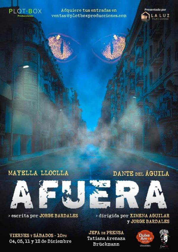 AFUERA será estrenada vía YouTube Live, el 4, 5,11 y 12 de Diciembre