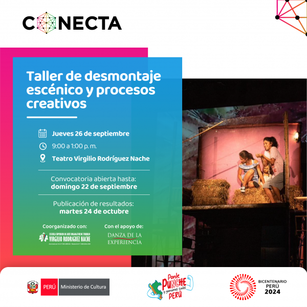 CONECTA TRUJILLO – ESADT: Taller de Desmontaje escénico y procesos creativos